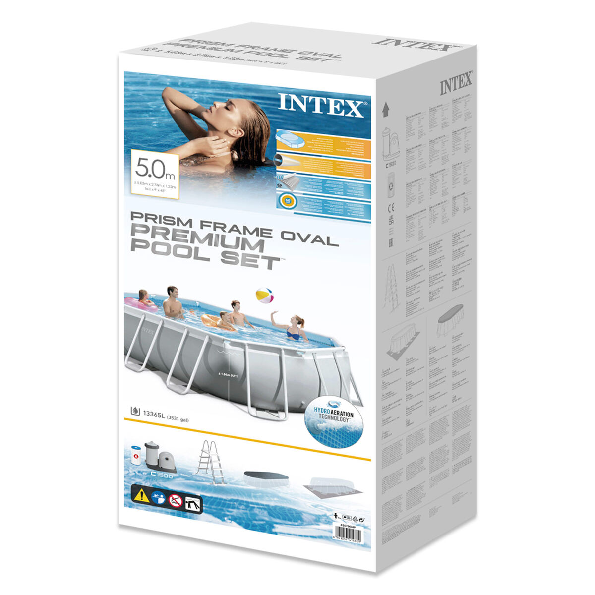 Baseins Noņemams Intex 26796 503 x 122 x 274 cm